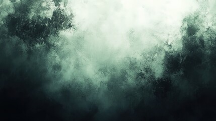 Obraz premium Green watercolor texture with smooth brush strokes, embodying artistic abstraction and gradient harmony. 