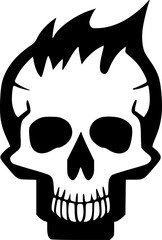 Obraz premium Skull - Minimalist and Flat Logo - Vector illustration