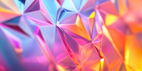 Glittering jewels with rainbow colors