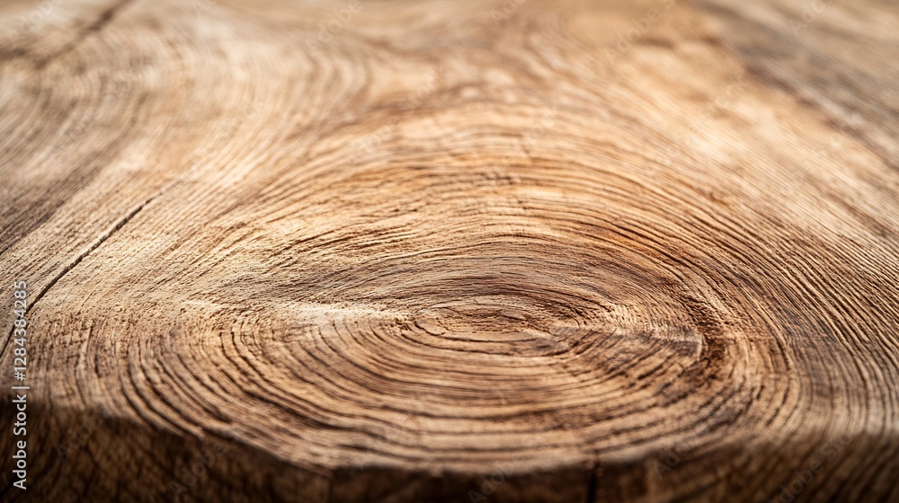 Poster closeup of a wood surface revealing intricate grain patterns and earthy textures in natural light : 