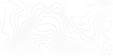 Abstract black and white topographic contours lines of mountains. Topography map art curve drawing. vector illustration. wave Line topography map contour background .background