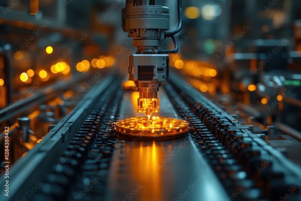 Aufkleber modern automation technology enhances manufacturing efficiency in a factory setting