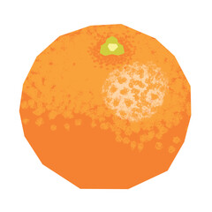 切り絵風オレンジ