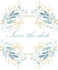 Wedding invitation card template