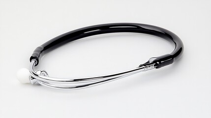 Elegant Artistic Design of a Black and Silver Necklace Accessory