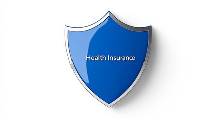 Blue Shield Symbol Representing Health Insurance and Protection