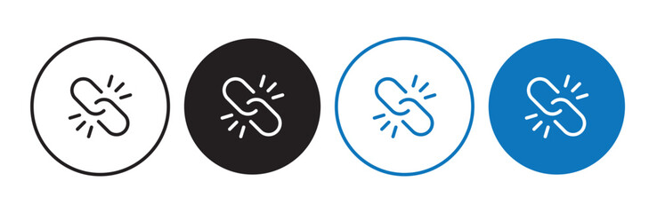 External link symbol icon vector. Link icon isolated on white background. Link vector icon. Hyperlink chain symbol