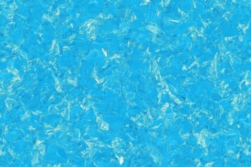 Obraz premium Vibrant Abstract Pattern with Layered Blue Textures and Ethereal Design Elements in Bright Aqua