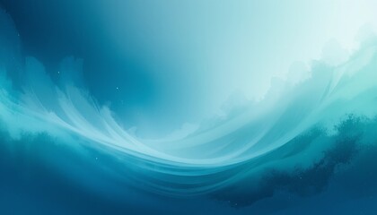 Fototapeta premium Calming ocean waves seascape digital art tranquil environment aerial view serenity