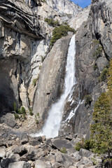 Lower Yosemite Falls in Winter