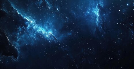 Fototapeta premium Abstract blue bokeh