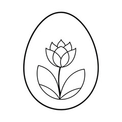 flower inside the egg