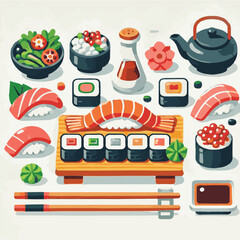seafood, sushi, gourmet, fresh, delicious, rice, food, traditional, fish, japanese, cuisine, sashimi, maki, asian, tasty, culinary, healthy, salmon, roll, lunch, japan, seaweed, restaurant, dinner, as