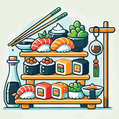 seafood, sushi, gourmet, fresh, delicious, rice, food, traditional, fish, japanese, cuisine, sashimi, maki, asian, tasty, culinary, healthy, salmon, roll, lunch, japan, seaweed, restaurant, dinner, as
