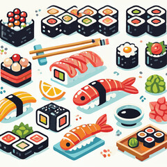 seafood, sushi, gourmet, fresh, delicious, rice, food, traditional, fish, japanese, cuisine, sashimi, maki, asian, tasty, culinary, healthy, salmon, roll, lunch, japan, seaweed, restaurant, dinner, as