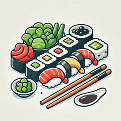 seafood, sushi, gourmet, fresh, delicious, rice, food, traditional, fish, japanese, cuisine, sashimi, maki, asian, tasty, culinary, healthy, salmon, roll, lunch, japan, seaweed, restaurant, dinner, as