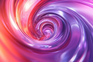 Fototapeta premium Vibrant swirling vortex of liquid colors, abstract background, with a central tunnel effect. Possible use wallpaper, backdrop, website design