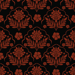 flower seamless pattern on background