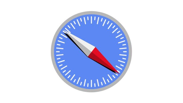 Safari social animated icon