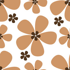 flower seamless pattern on background