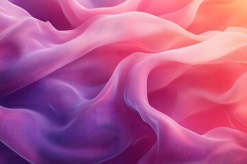 Obraz premium Soft flowing abstract illustration showing beautiful shades of pink and purple