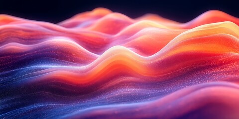 Obraz premium Abstract wavy colorful surface