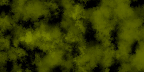 Abstract Green Smoke Texture Background with Dark Cloud Effect