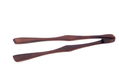 wooden spatulas isolated