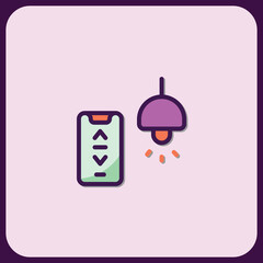 Smart Home Lighting Control System Icon