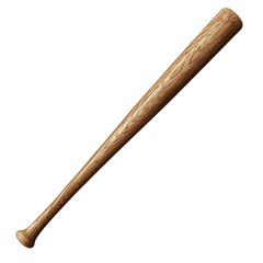Obraz premium wooden baseball bat isolated on transparent background