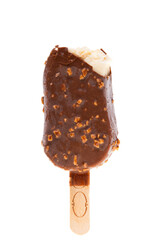 Ice cream on a stick isolated