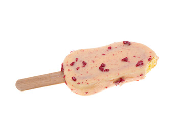 Ice cream on a stick isolated