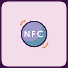 Near Field Communication (NFC) Technology Icon Design