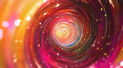 Obraz premium Colorful energy vortex in a cosmic galaxy