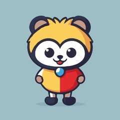 Naklejka premium Shorkie, cartoon, sticker