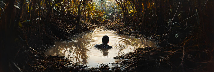 Jungle Entanglement: The Silent Grip of Nature's Quicksand on the Unwary Wanderer