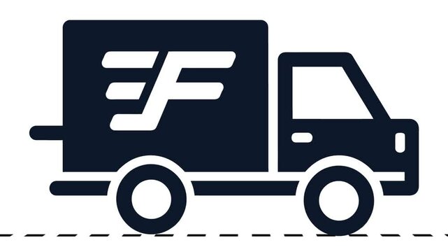 Fast Delivery Truck Animation 4k Video 
