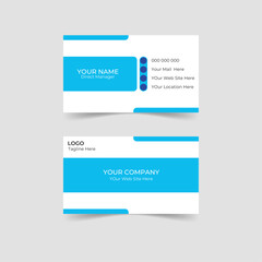 Fototapeta premium Modern and Professional Business Card Design for Corporate Identity
