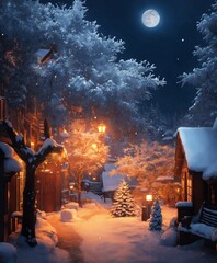 winter night in the city