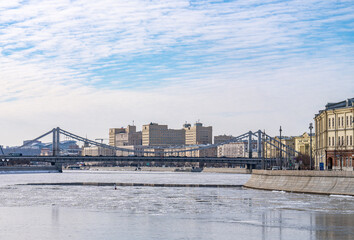 Obraz premium Winter city landscape