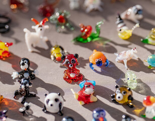 glass animal figurines
