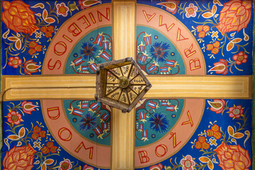 Malowany strop w kościele w Tyliczu. © Jacek