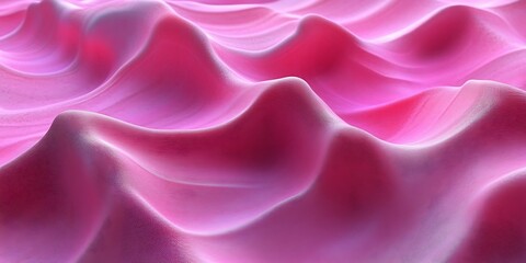 Fototapeta premium Abstract Pink Wavy Surface