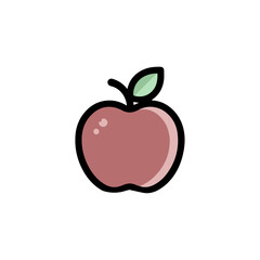 Icon Logo Apple Simple.
