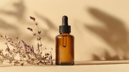 Naklejka premium Empty bottle for skin care product mockup