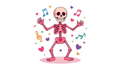 The joyful dance of the skeleton
