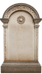 Obraz premium old grave stone isolated on transparent background