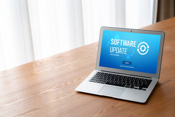 Software update on computer for modish version of device software upgrade