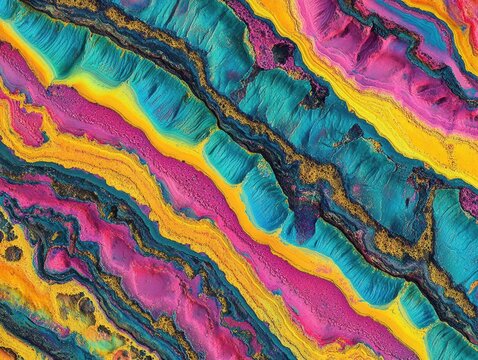 Vibrant metamorphic rock with a spectrum of colors.