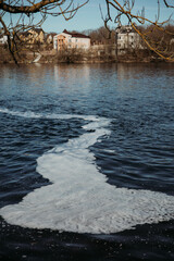Narva river, the boarder between Estonia and Russia